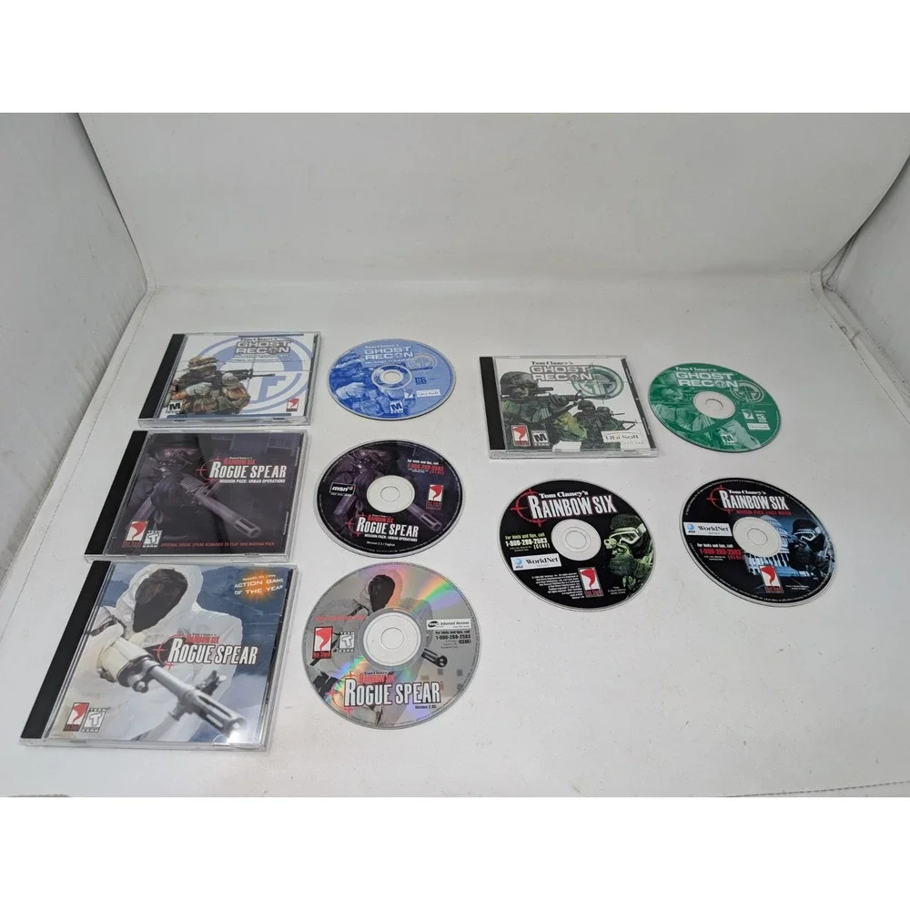 Tom Clancy's Ghost Recon & Rainbow Six PC‎ Game Lot Rogue Spear & More VTG